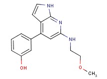 3-{6-[(2-methoxyethyl)amino]-1H-pyrrolo[2,3-b]pyridin-4-yl}phenol