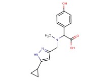[[(5-cyclopropyl-1H-pyrazol-3-yl)methyl](methyl)amino](4-hydroxyphenyl)acetic acid