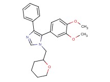 5-(3,4-dimethoxyphenyl)-4-phenyl-1-(tetrahydro-2H-pyran-2-ylmethyl)-1H-imidazole