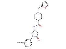 1-(2-furylmethyl)-N-[1-(3-methylphenyl)-5-oxo-3-pyrrolidinyl]-4-piperidinecarboxamide