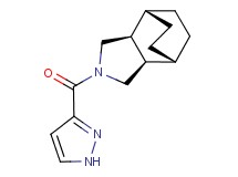 (1R*,2R*,6S*,7S*)-4-(1H-pyrazol-3-ylcarbonyl)-4-azatricyclo[5.2.2.0~2,6~]undecane