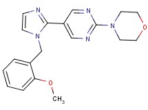 4-{5-[1-(2-methoxybenzyl)-1H-imidazol-2-yl]pyrimidin-2-yl}morpholine