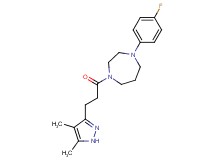 1-[3-(4,5-dimethyl-1H-pyrazol-3-yl)propanoyl]-4-(4-fluorophenyl)-1,4-diazepane
