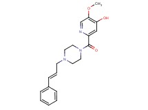 5-methoxy-2-({4-[(2E)-3-phenyl-2-propen-1-yl]-1-piperazinyl}carbonyl)-4-pyridinol