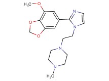 1-{2-[2-(7-methoxy-1,3-benzodioxol-5-yl)-1H-imidazol-1-yl]ethyl}-4-methylpiperazine