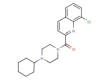 8-chloro-2-[(4-cyclohexylpiperazin-1-yl)carbonyl]quinoline