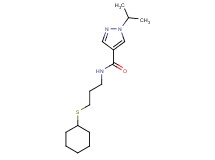 N-[3-(cyclohexylthio)propyl]-1-isopropyl-1H-pyrazole-4-carboxamide