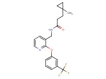 3-(1-methylcyclopropyl)-N-({2-[3-(trifluoromethyl)phenoxy]pyridin-3-yl}methyl)propanamide