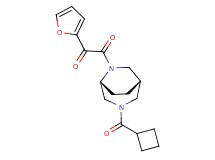 2-[(1S*,5R*)-3-(cyclobutylcarbonyl)-3,6-diazabicyclo[3.2.2]non-6-yl]-1-(2-furyl)-2-oxoethanone