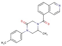 4-(5-isoquinolinylcarbonyl)-5-methyl-1-(4-methylphenyl)-2-piperazinone