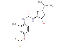 N-[4-(difluoromethoxy)-2-methylphenyl]-N'-[(3S*,4S*)-4-hydroxy-1-isopropylpyrrolidin-3-yl]urea