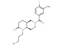 (4aS*,8aR*)-6-(4-fluoro-3-methylbenzoyl)-1-(3-hydroxypropyl)octahydro-1,6-naphthyridin-2(1H)-one