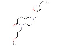 (4aS*,8aR*)-6-[(3-ethylisoxazol-5-yl)methyl]-1-(3-methoxypropyl)octahydro-1,6-naphthyridin-2(1H)-one