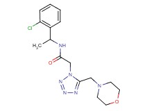 N-[1-(2-chlorophenyl)ethyl]-2-[5-(4-morpholinylmethyl)-1H-tetrazol-1-yl]acetamide