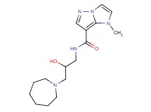 N-(3-azepan-1-yl-2-hydroxypropyl)-1-methyl-1H-imidazo[1,2-b]pyrazole-7-carboxamide