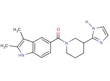 5-{[3-(1H-imidazol-2-yl)-1-piperidinyl]carbonyl}-2,3-dimethyl-1H-indole