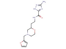 3-amino-N-{2-[4-(2-furylmethyl)morpholin-2-yl]ethyl}-1H-1,2,4-triazole-5-carboxamide