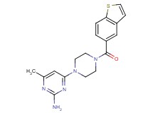 4-[4-(1-benzothien-5-ylcarbonyl)-1-piperazinyl]-6-methyl-2-pyrimidinamine
