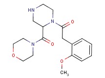 4-({1-[(2-methoxyphenyl)acetyl]-2-piperazinyl}carbonyl)morpholine
