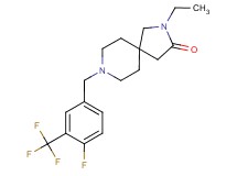 2-ethyl-8-[4-fluoro-3-(trifluoromethyl)benzyl]-2,8-diazaspiro[4.5]decan-3-one