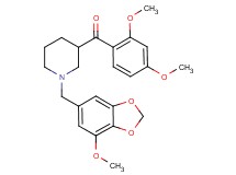 (2,4-dimethoxyphenyl){1-[(7-methoxy-1,3-benzodioxol-5-yl)methyl]-3-piperidinyl}methanone