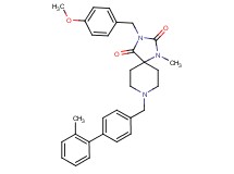 3-(4-methoxybenzyl)-1-methyl-8-[(2'-methyl-4-biphenylyl)methyl]-1,3,8-triazaspiro[4.5]decane-2,4-dione