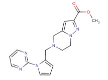 methyl 5-[(1-pyrimidin-2-yl-1H-pyrrol-2-yl)methyl]-4,5,6,7-tetrahydropyrazolo[1,5-a]pyrazine-2-carboxylate