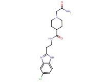 1-(2-amino-2-oxoethyl)-N-[2-(5-chloro-1H-benzimidazol-2-yl)ethyl]-4-piperidinecarboxamide