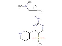 N,N,2,2-tetramethyl-N'-[5-(methylsulfonyl)-4-(3-piperidinyl)-2-pyrimidinyl]-1,3-propanediamine dihydrochloride