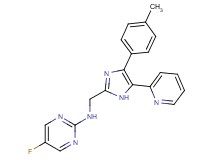 5-fluoro-N-{[4-(4-methylphenyl)-5-pyridin-2-yl-1H-imidazol-2-yl]methyl}pyrimidin-2-amine