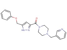 1-{[5-(phenoxymethyl)-1H-pyrazol-3-yl]carbonyl}-4-(3-pyridinylmethyl)piperazine