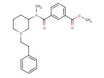 methyl 3-({methyl[1-(2-phenylethyl)-3-piperidinyl]amino}carbonyl)benzoate
