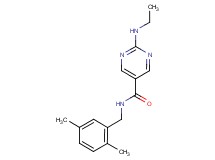 N-(2,5-dimethylbenzyl)-2-(ethylamino)-5-pyrimidinecarboxamide
