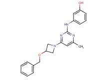 3-({4-[3-(benzyloxy)azetidin-1-yl]-6-methylpyrimidin-2-yl}amino)phenol