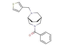 (1R*,5R*)-3-benzoyl-6-(3-thienylmethyl)-3,6-diazabicyclo[3.2.2]nonane