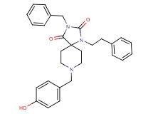 3-benzyl-8-(4-hydroxybenzyl)-1-(2-phenylethyl)-1,3,8-triazaspiro[4.5]decane-2,4-dione