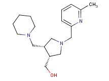 [(3R*,4R*)-1-[(6-methylpyridin-2-yl)methyl]-4-(piperidin-1-ylmethyl)pyrrolidin-3-yl]methanol