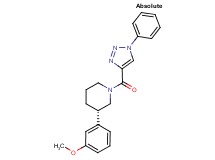 (3S)-3-(3-methoxyphenyl)-1-[(1-phenyl-1H-1,2,3-triazol-4-yl)carbonyl]piperidine