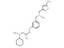 1-[cyclohexyl(methyl)amino]-3-[3-({methyl[(5-methylisoxazol-3-yl)methyl]amino}methyl)phenoxy]propan-2-ol