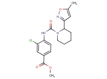 methyl 3-chloro-4-({[2-(5-methylisoxazol-3-yl)piperidin-1-yl]carbonyl}amino)benzoate