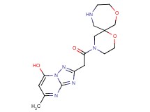 2-[2-(1,8-dioxa-4,11-diazaspiro[5.6]dodec-4-yl)-2-oxoethyl]-5-methyl[1,2,4]triazolo[1,5-a]pyrimidin-7-ol