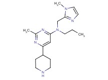 2-methyl-N-[(1-methyl-1H-imidazol-2-yl)methyl]-6-piperidin-4-yl-N-propylpyrimidin-4-amine