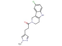 8-chloro-2-[3-(1-methyl-1H-pyrazol-4-yl)propanoyl]-2,3,4,5-tetrahydro-1H-pyrido[4,3-b]indole