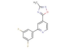 2-(3,5-difluorophenyl)-4-(3-methyl-1,2,4-oxadiazol-5-yl)pyridine
