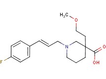 1-[(2E)-3-(4-fluorophenyl)-2-propen-1-yl]-3-(2-methoxyethyl)-3-piperidinecarboxylic acid