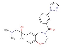 1-(dimethylamino)-2-{4-[3-(1H-pyrazol-1-yl)benzoyl]-2,3,4,5-tetrahydro-1,4-benzoxazepin-7-yl}-2-propanol