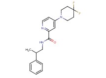 4-(4,4-difluoro-1-piperidinyl)-N-(2-phenylpropyl)-2-pyridinecarboxamide