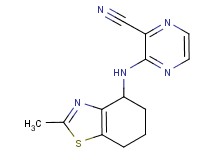 3-[(2-methyl-4,5,6,7-tetrahydro-1,3-benzothiazol-4-yl)amino]-2-pyrazinecarbonitrile