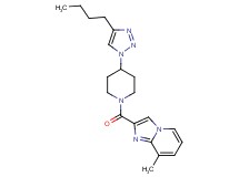 2-{[4-(4-butyl-1H-1,2,3-triazol-1-yl)-1-piperidinyl]carbonyl}-8-methylimidazo[1,2-a]pyridine trifluoroacetate