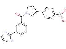 4-{1-[3-(1H-imidazol-2-yl)benzoyl]-3-pyrrolidinyl}benzoic acid